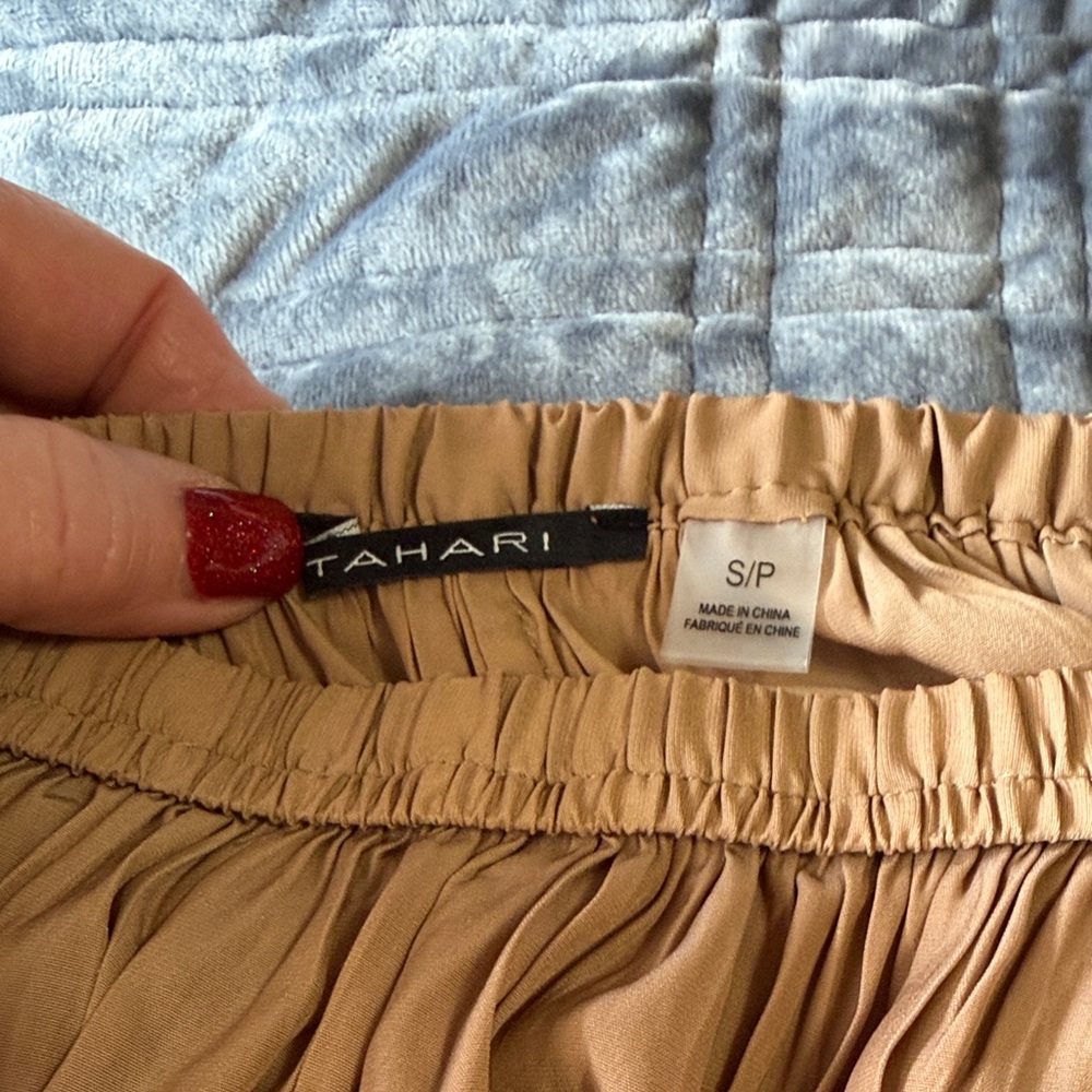 T Tahari Tan Maxi Skirt - S - Picture 3 of 5